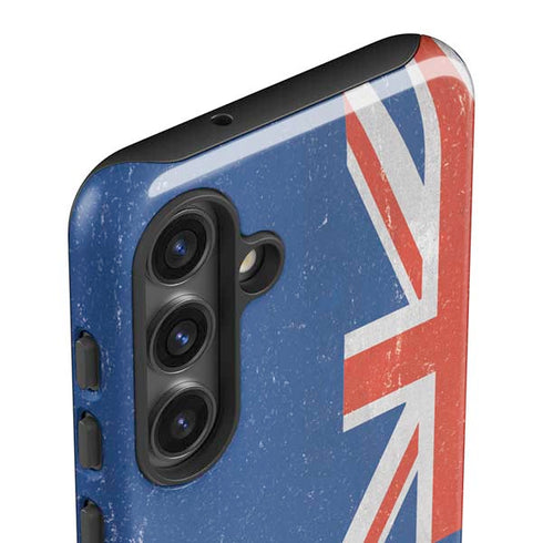 New Zealand Flag Distressed Galaxy S25 Plus Impact Case
